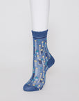 Antipast Dream Polka Dot Mid Socks - Blue