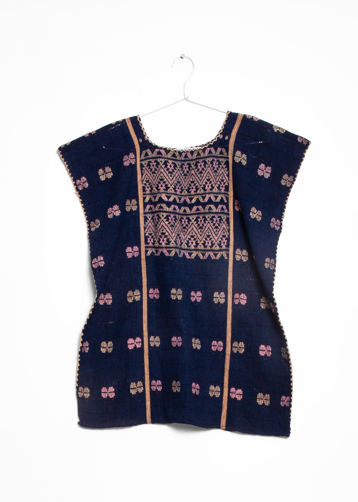 Amuzgo Top Natural Indigo