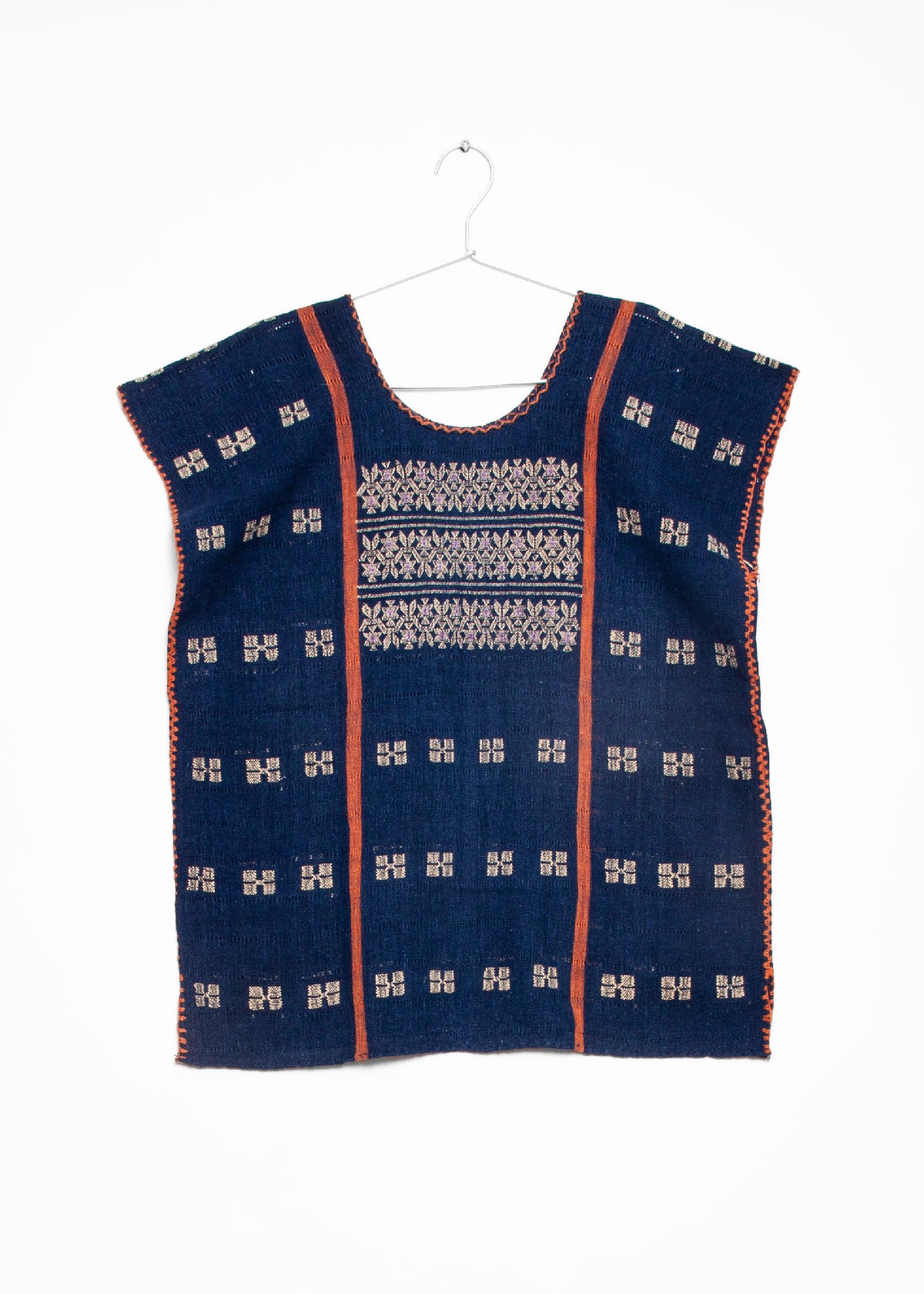 Amuzgo Top Natural Indigo