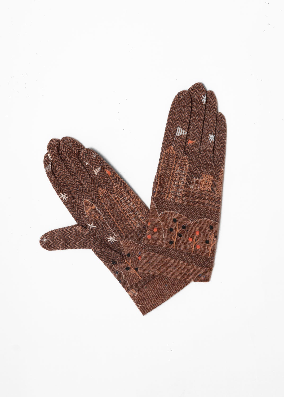 Antipast Sock Knit Gloves 808 - Brown