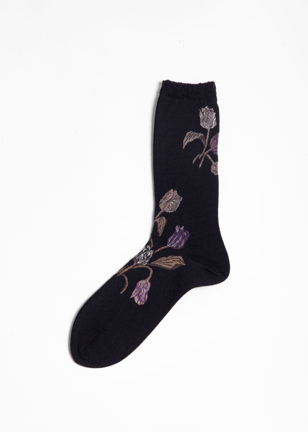 Antipast Bouquet Tulip Mid Socks - Navy