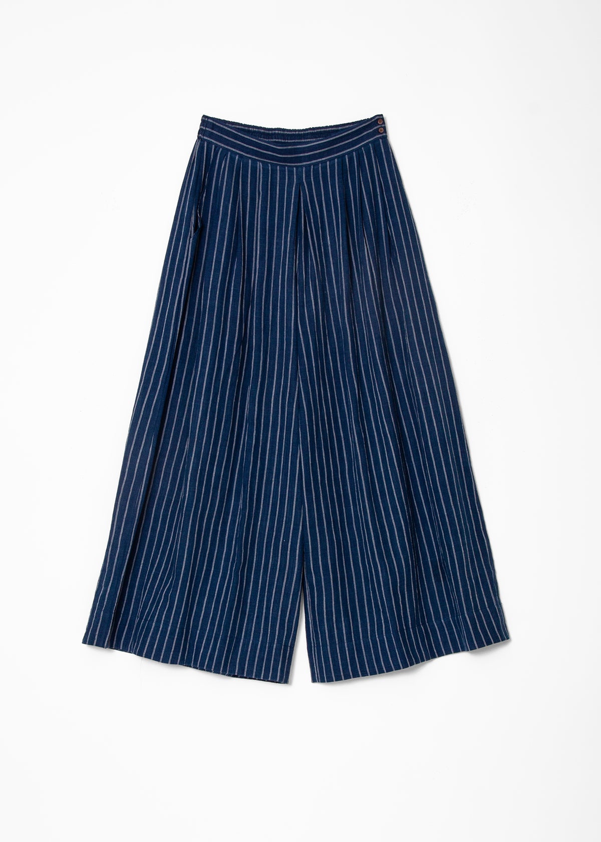 Danae Double Stripe Skirt Pant - Natural Indigo