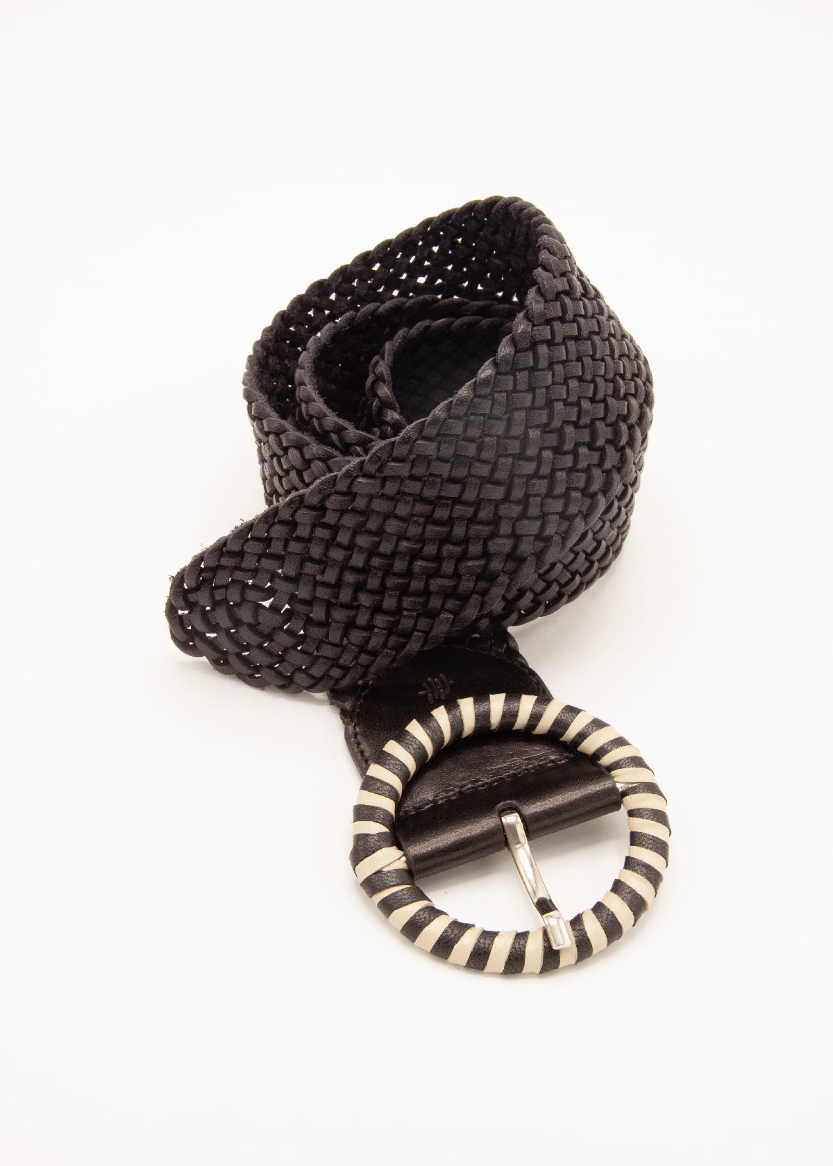 Dragon Diffusion Woven Wide Belt Black/Pearl