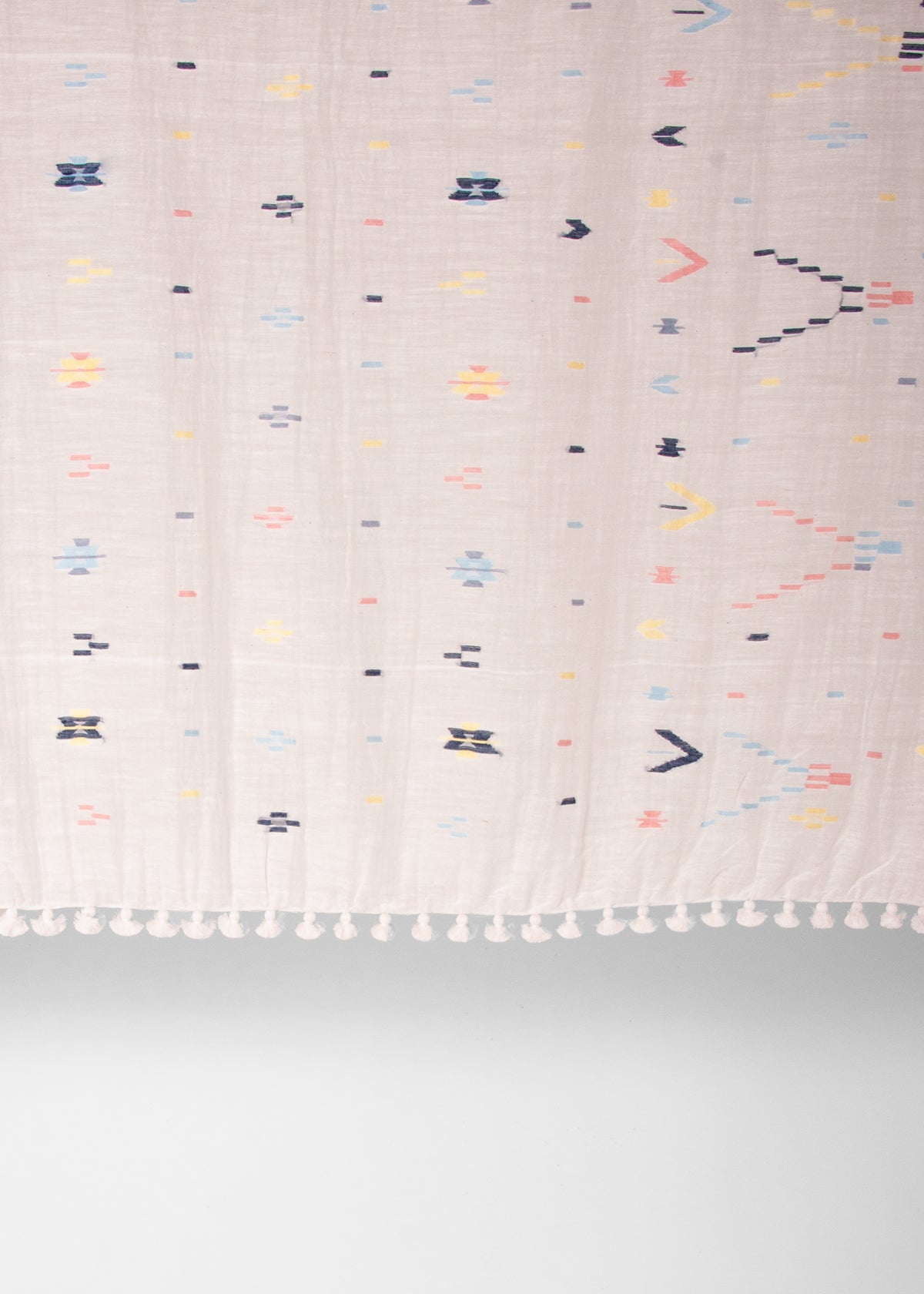 Dupatta Fragment Jamdani - White