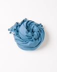 Dupatta Natural Shawl, Light Indigo