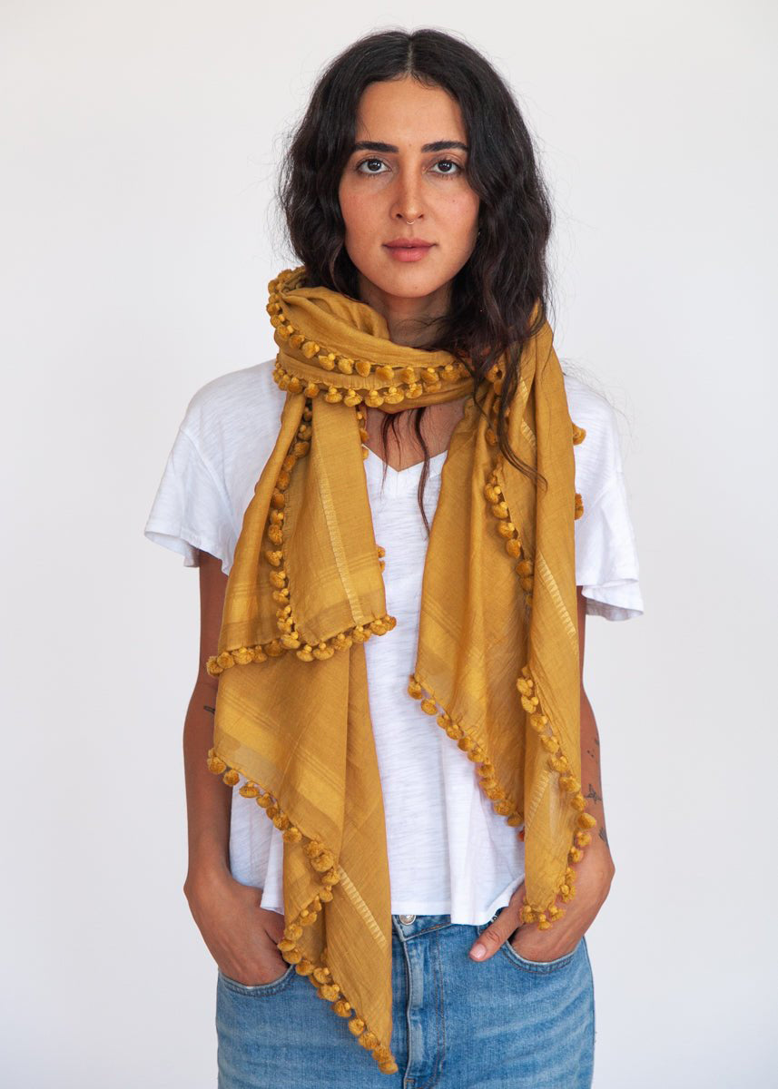 Dupatta Plain Shawl, Curry