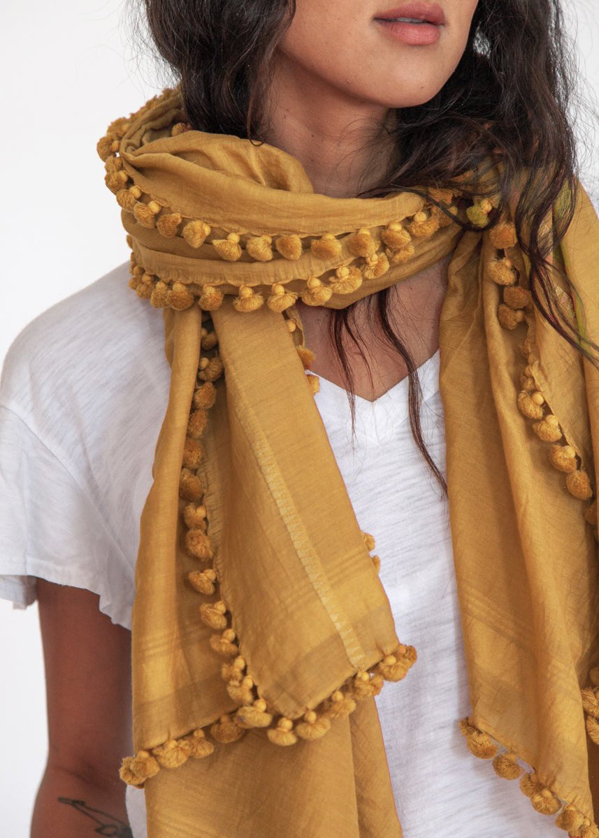 Dupatta Plain Shawl, Curry