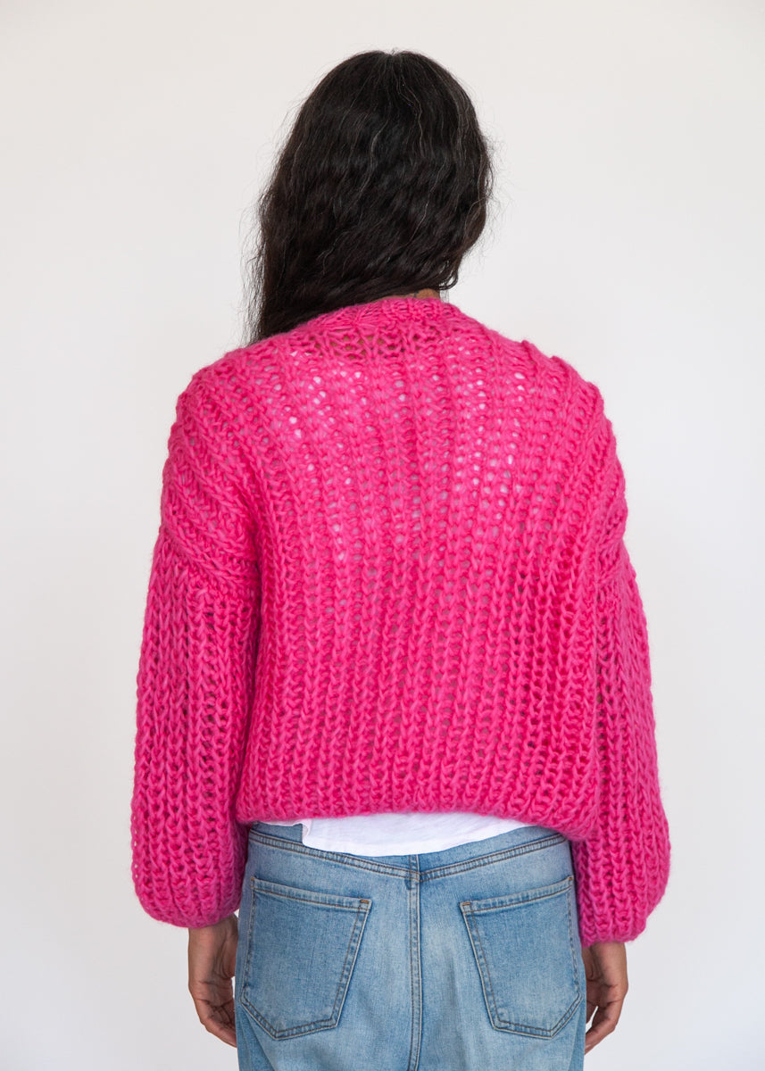 Hilma Pujpu Cardigan, Fuchsia