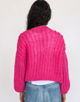 Hilma Pujpu Cardigan, Fuchsia