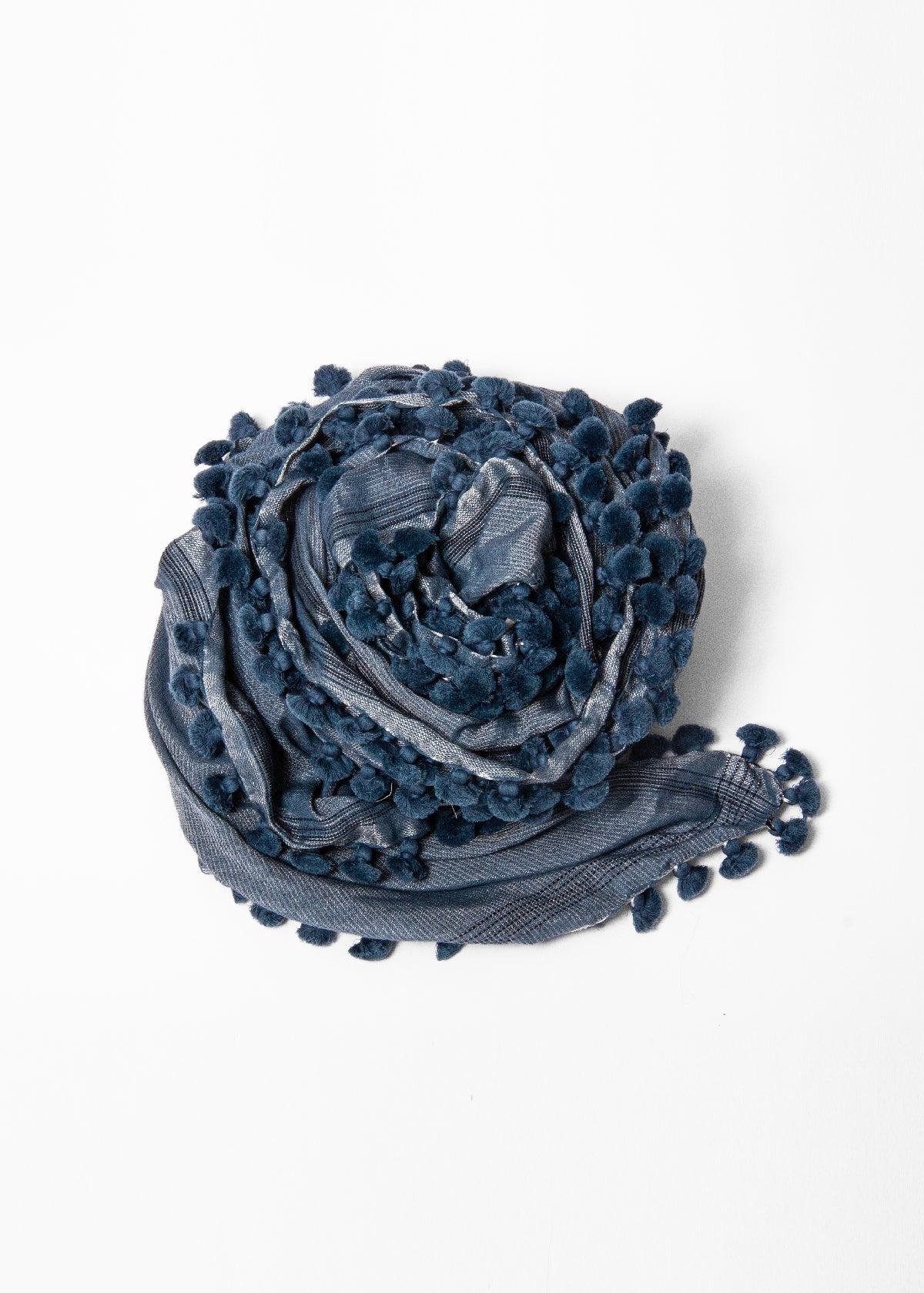 Dupatta Saaf Shiny Pin Stripes - North Sea