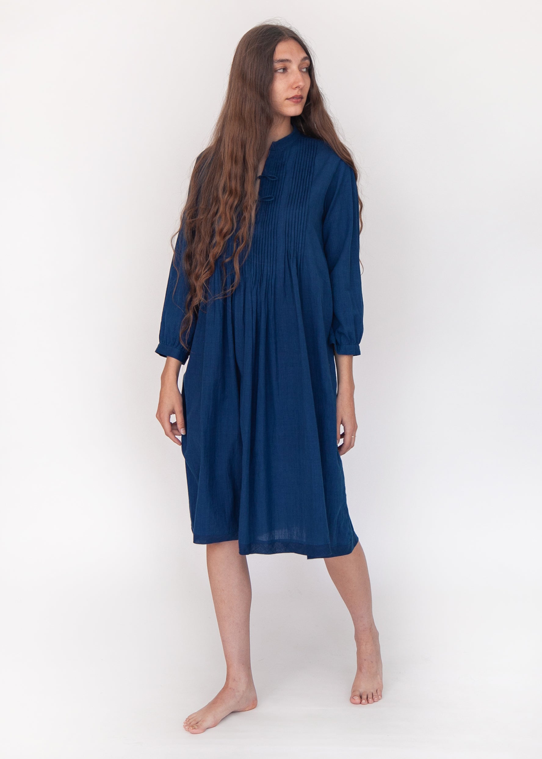 Aditi Natural Indigo Dress