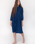 Aditi Natural Indigo Dress