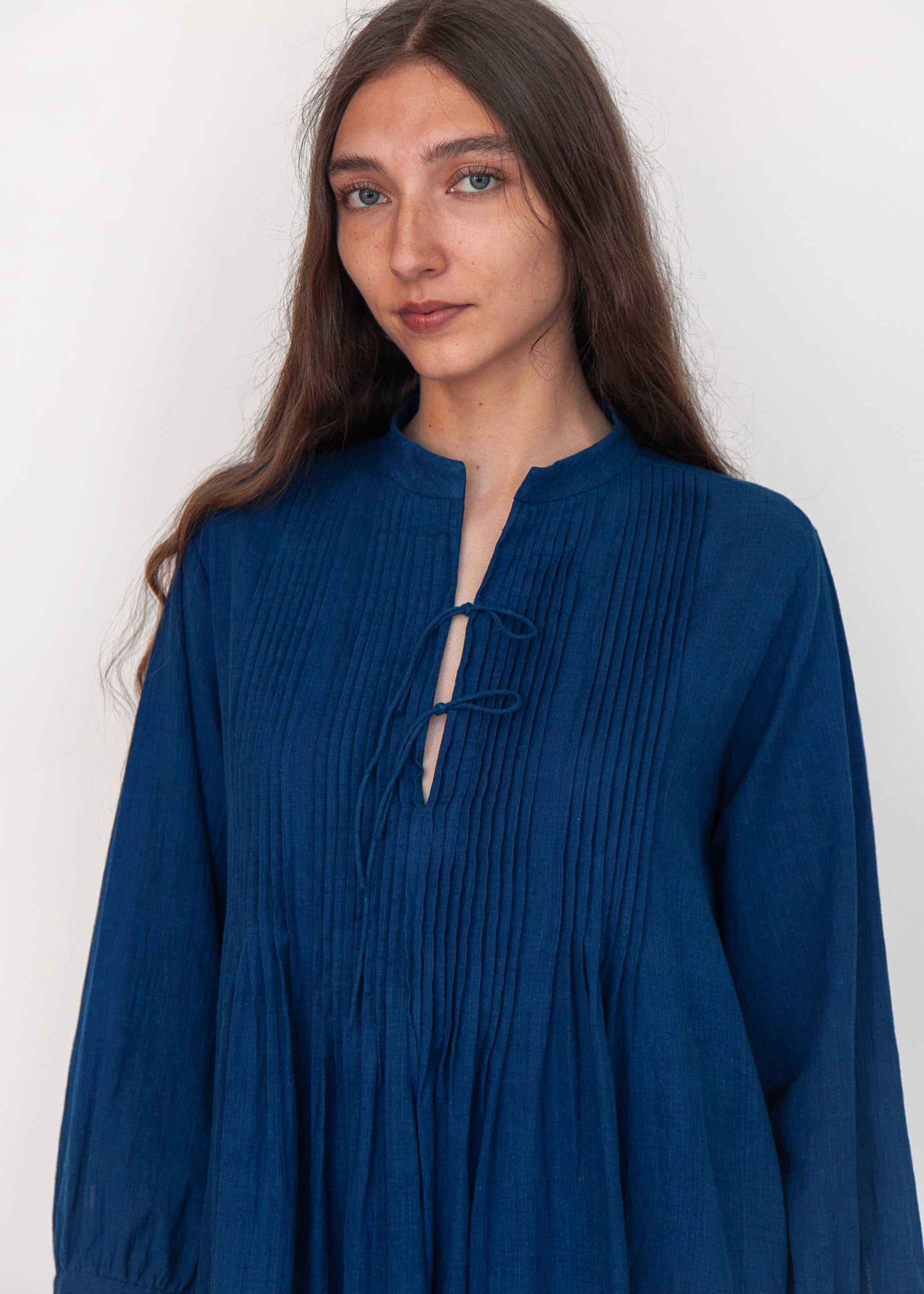 Aditi Natural Indigo Dress