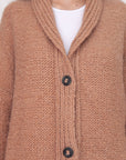 Huacaya Cardigan Peach