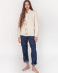 Huacaya Cardigan, Natural