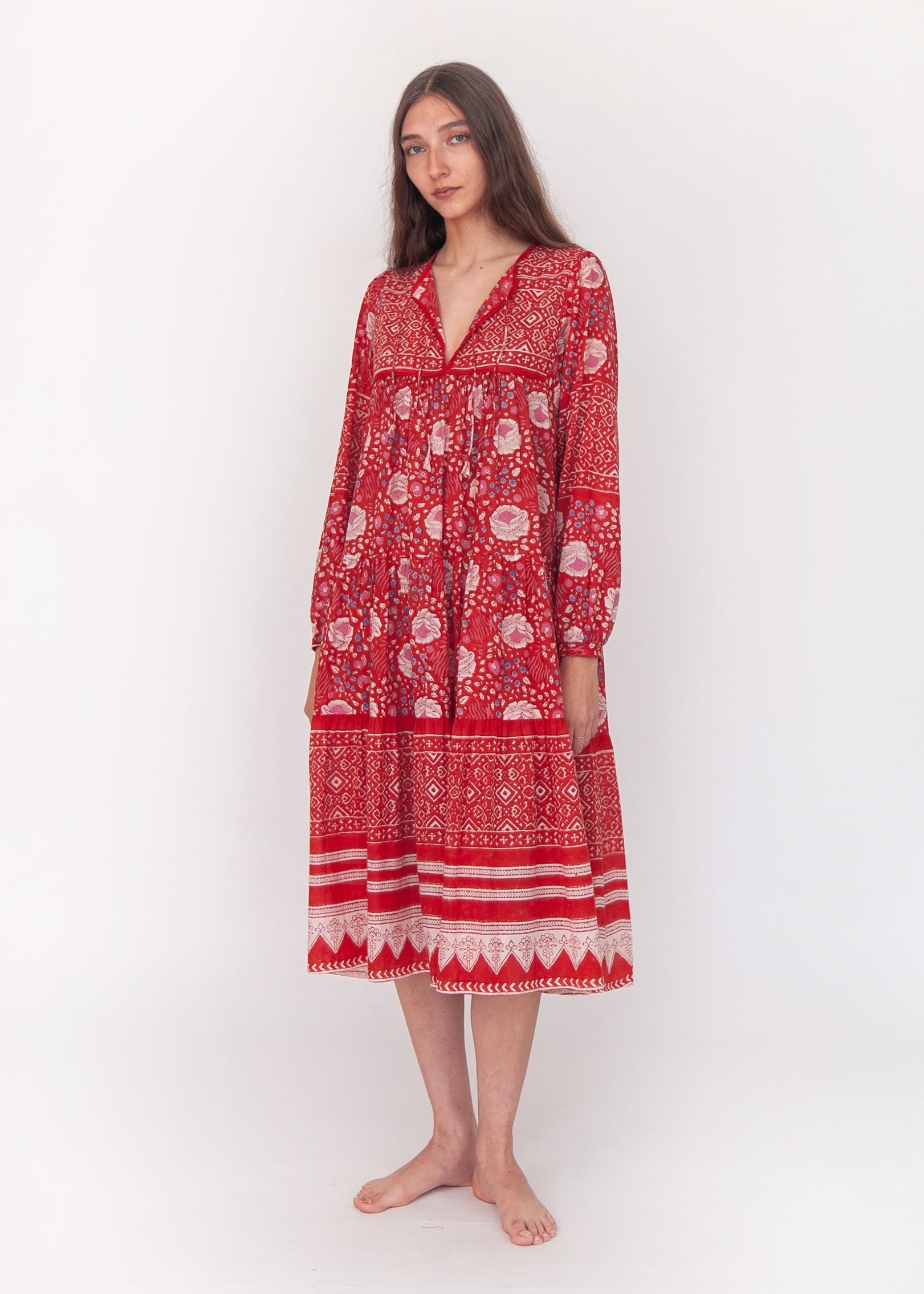 Yamini Booj Dress - Poppy