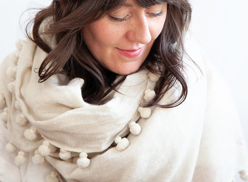 Dupatta Noor Shawl, White