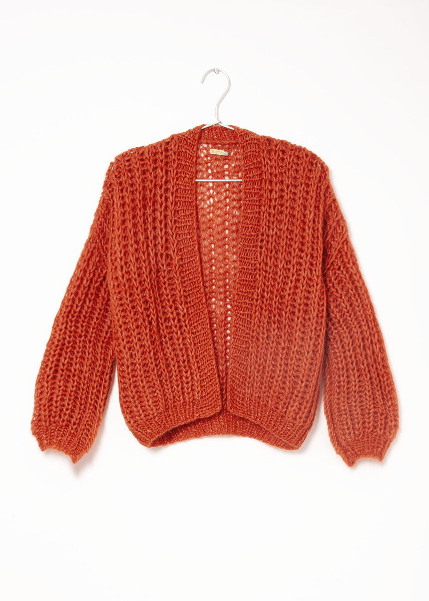 Hilma Pujpu Cardigan, Rust