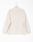 Huacaya Alpaca Cardigan, Natural