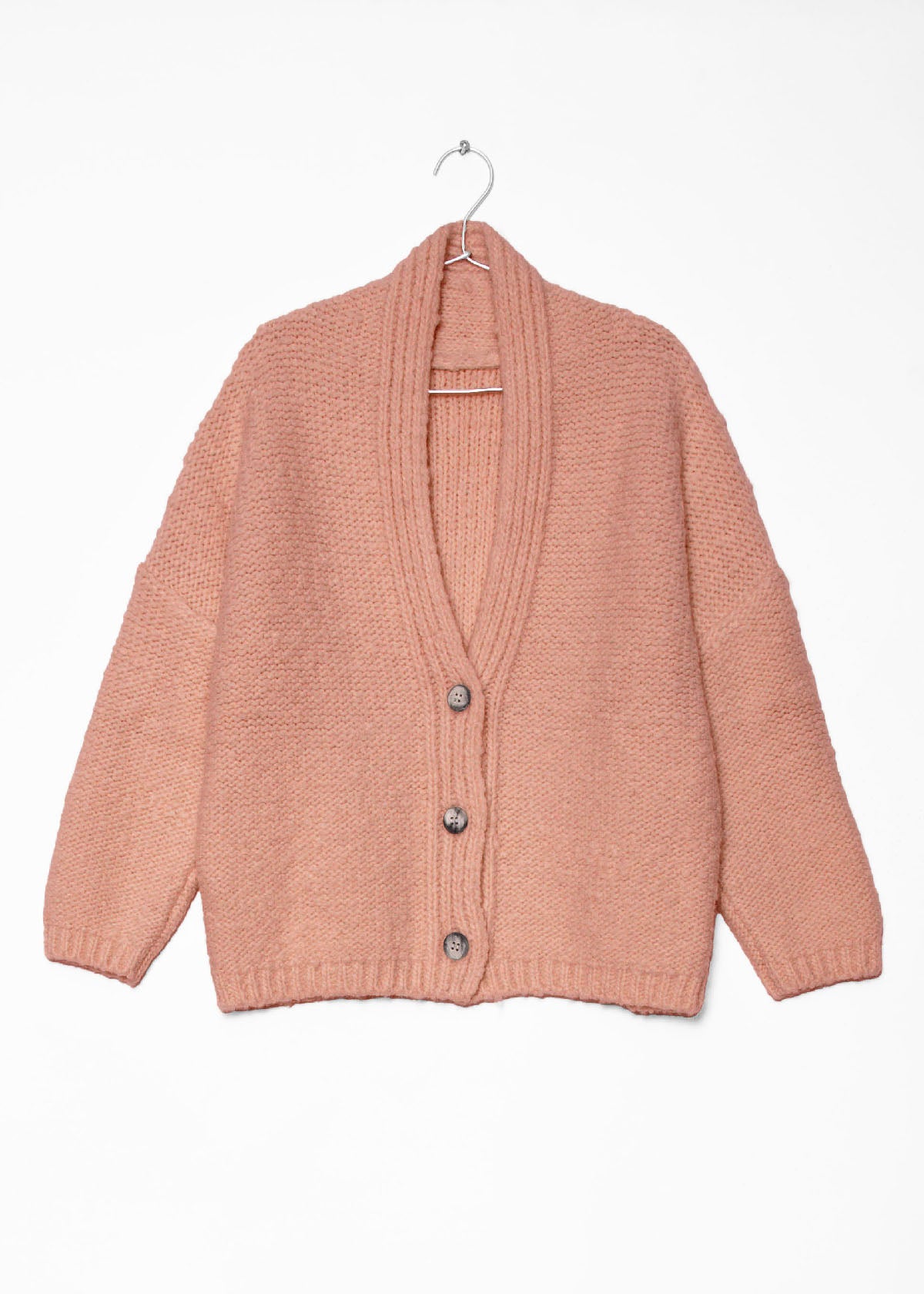 Huacaya Cardigan Peach
