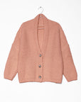Huacaya Cardigan Peach