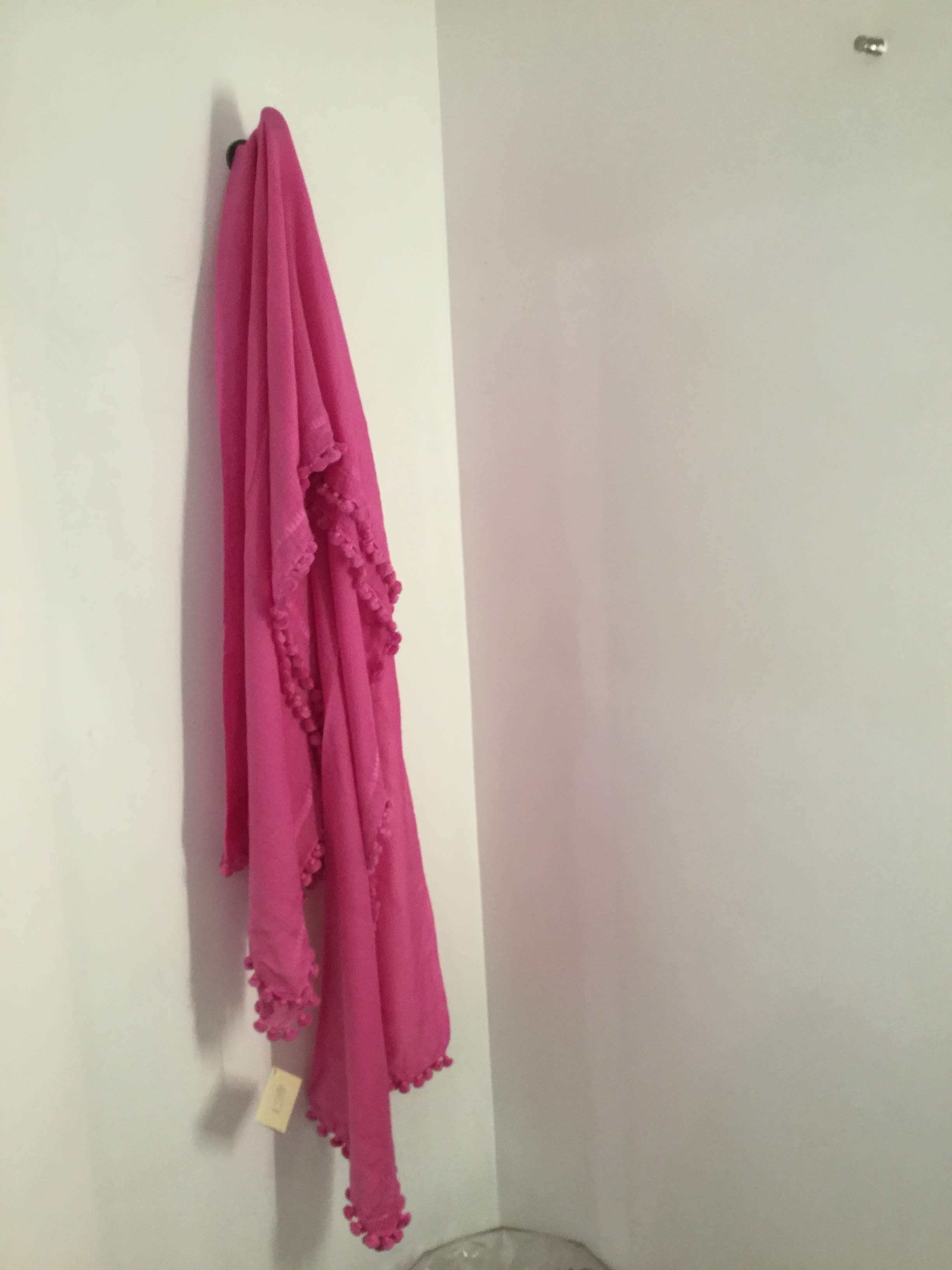 Dupatta Plain Shawl, Fuchsia
