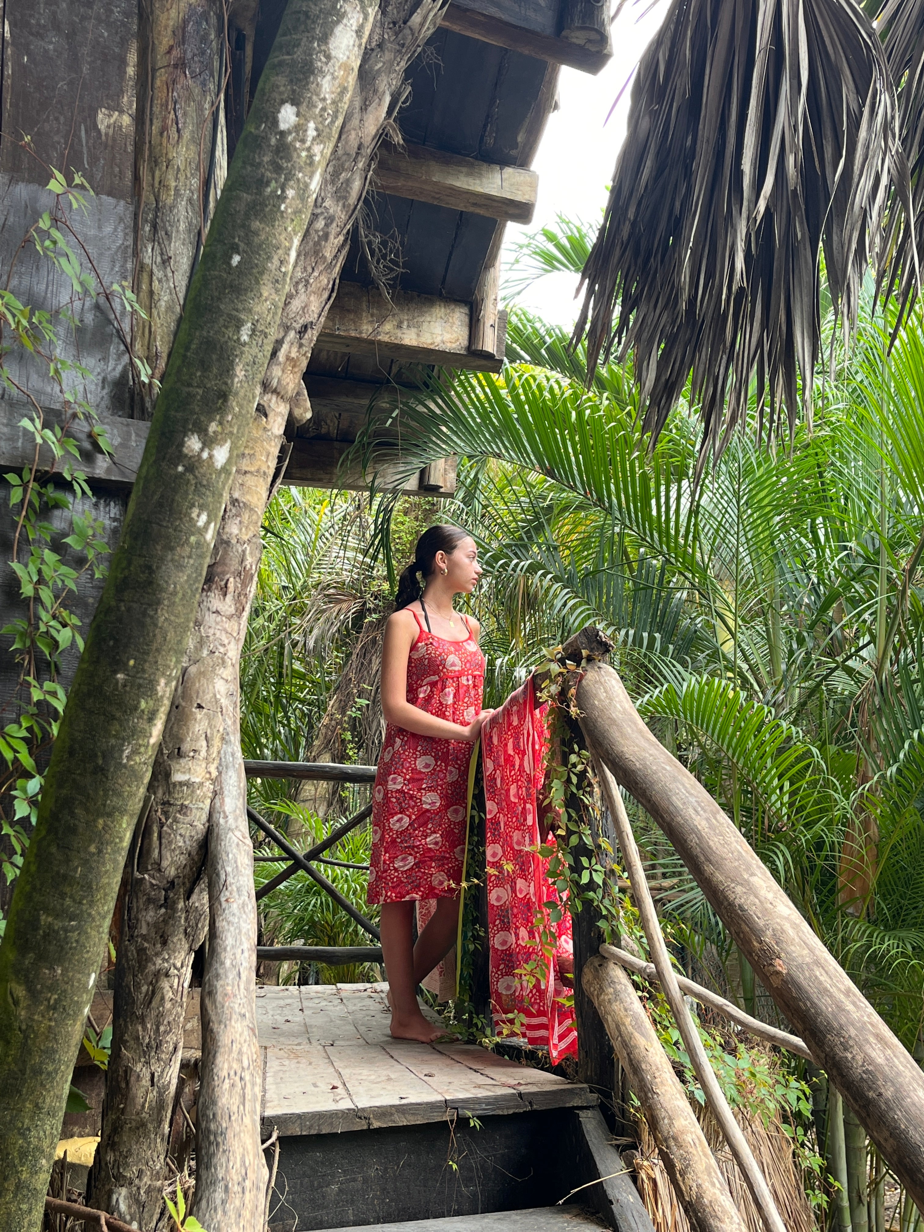 Gaia Booj Slip Dress - Poppy