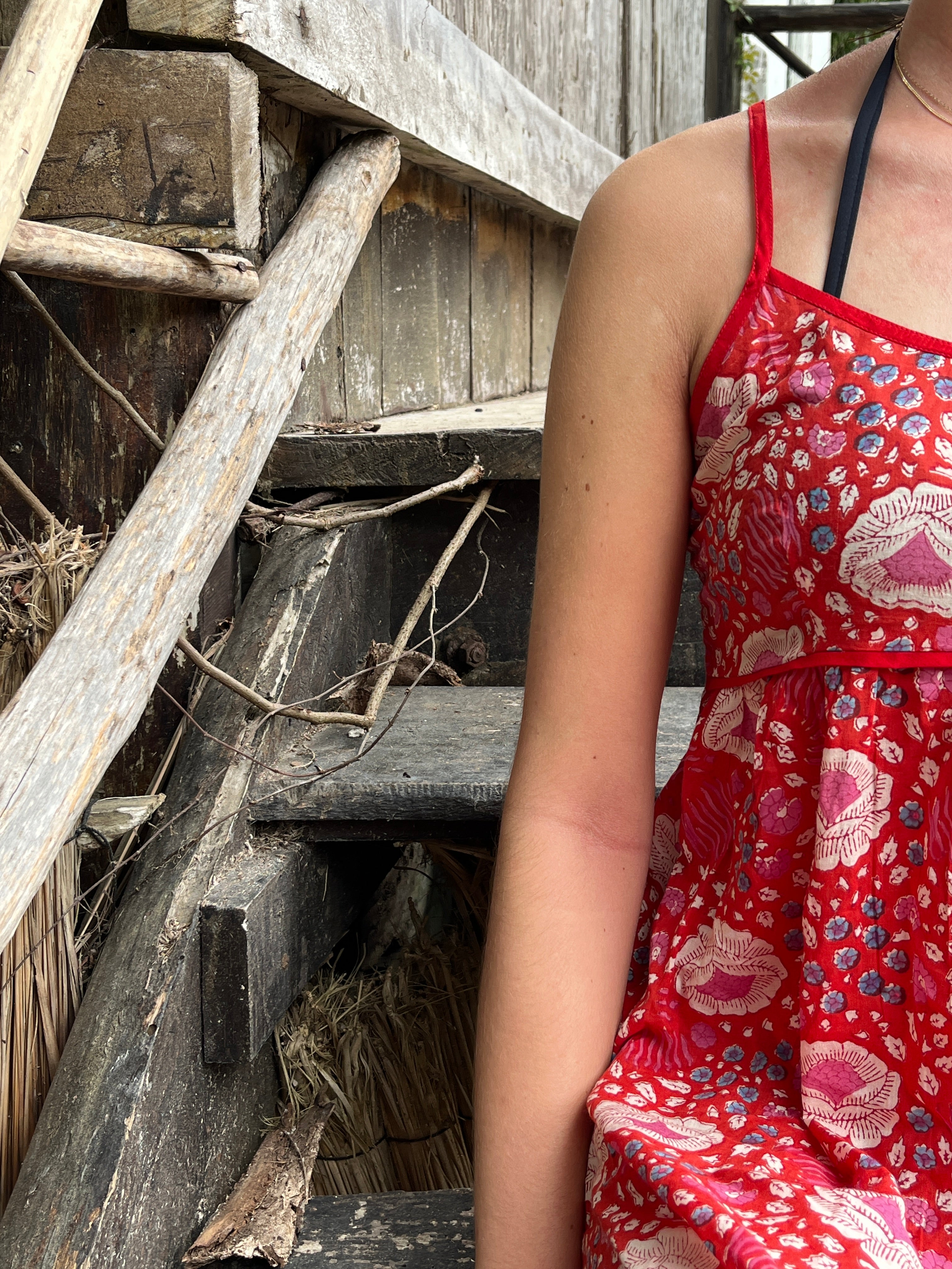 Gaia Booj Slip Dress - Poppy