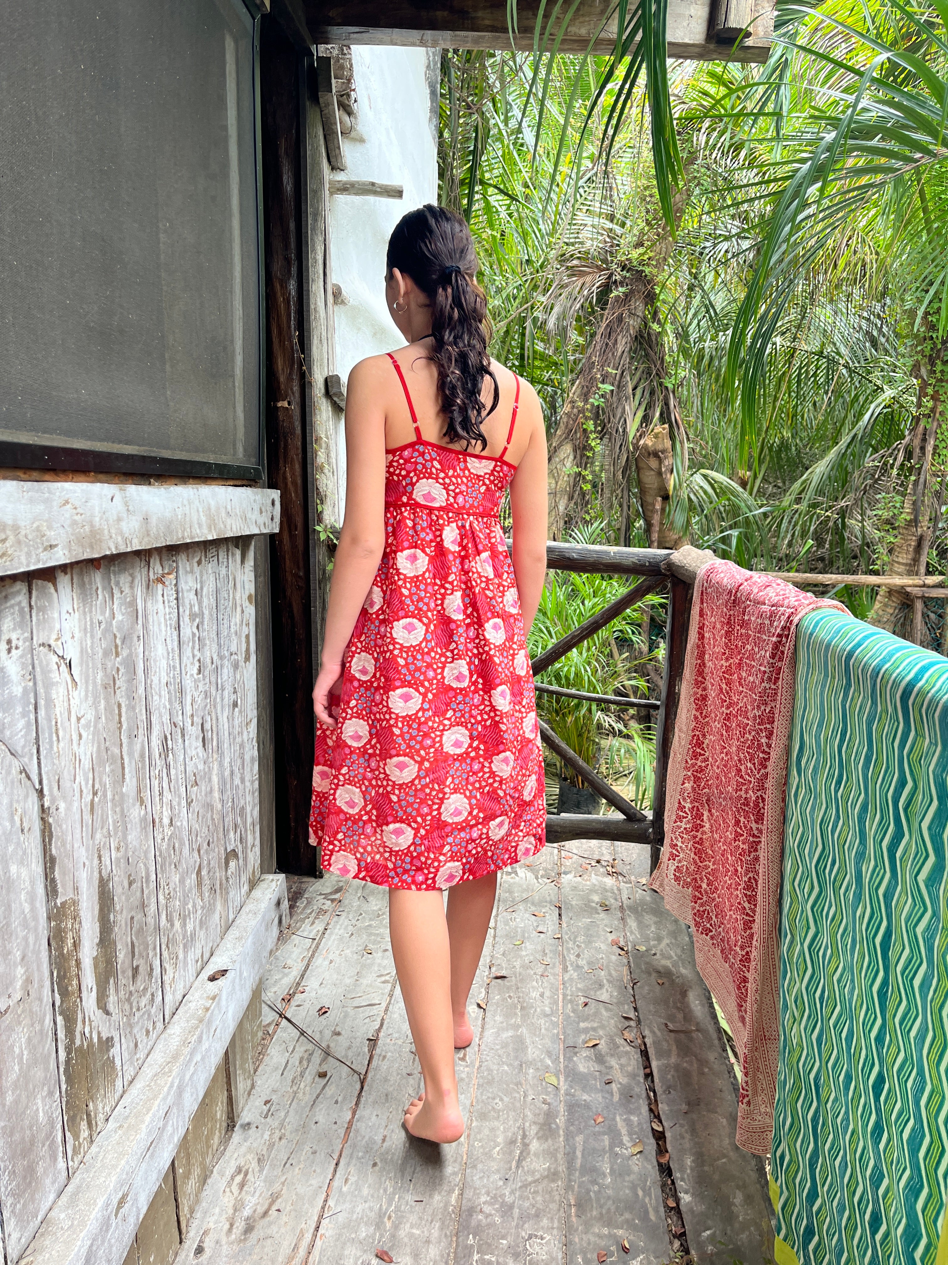 Gaia Booj Slip Dress - Poppy