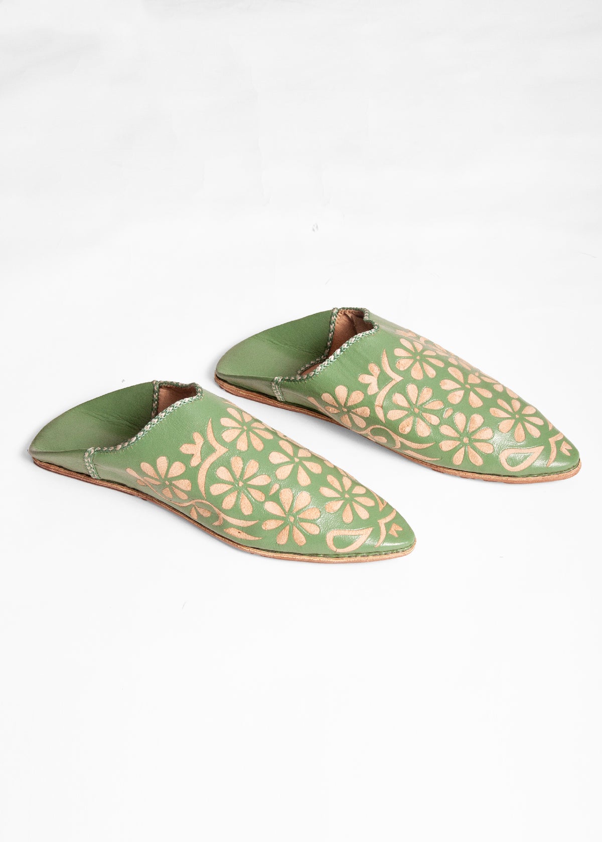 Moroccan Decorative Daisy Babouche Slippers