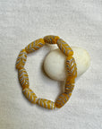 Java Glass Beads Bracelet - Yellow