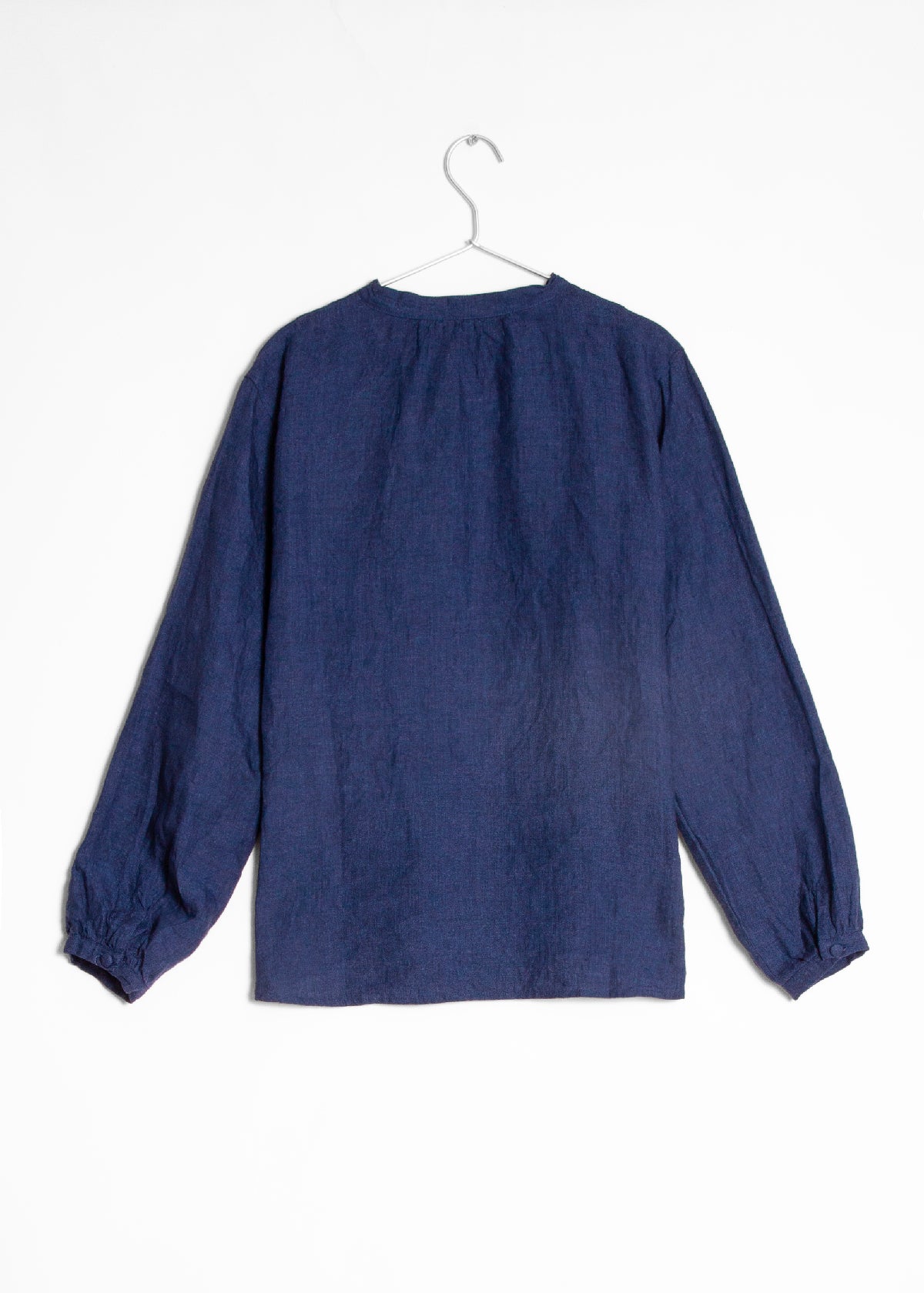 Ichi Antiquities Linen Shirt - Indigo