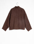 Ichi Antiquites Herringbone Jacket - Brown