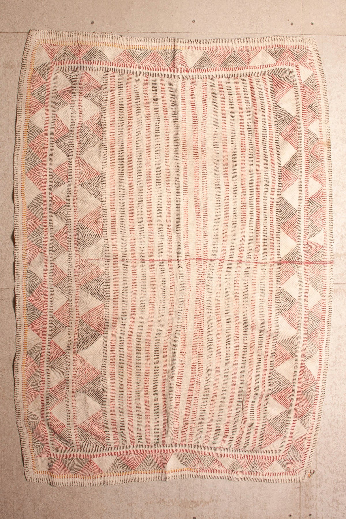 Vintage Dowry Kantha Blanket,