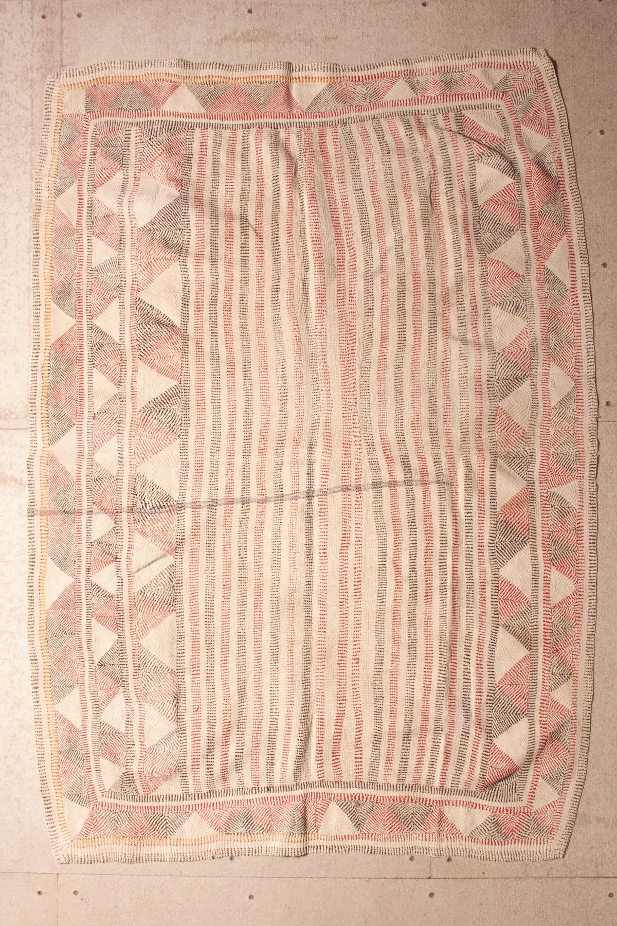 Vintage Dowry Kantha Blanket,