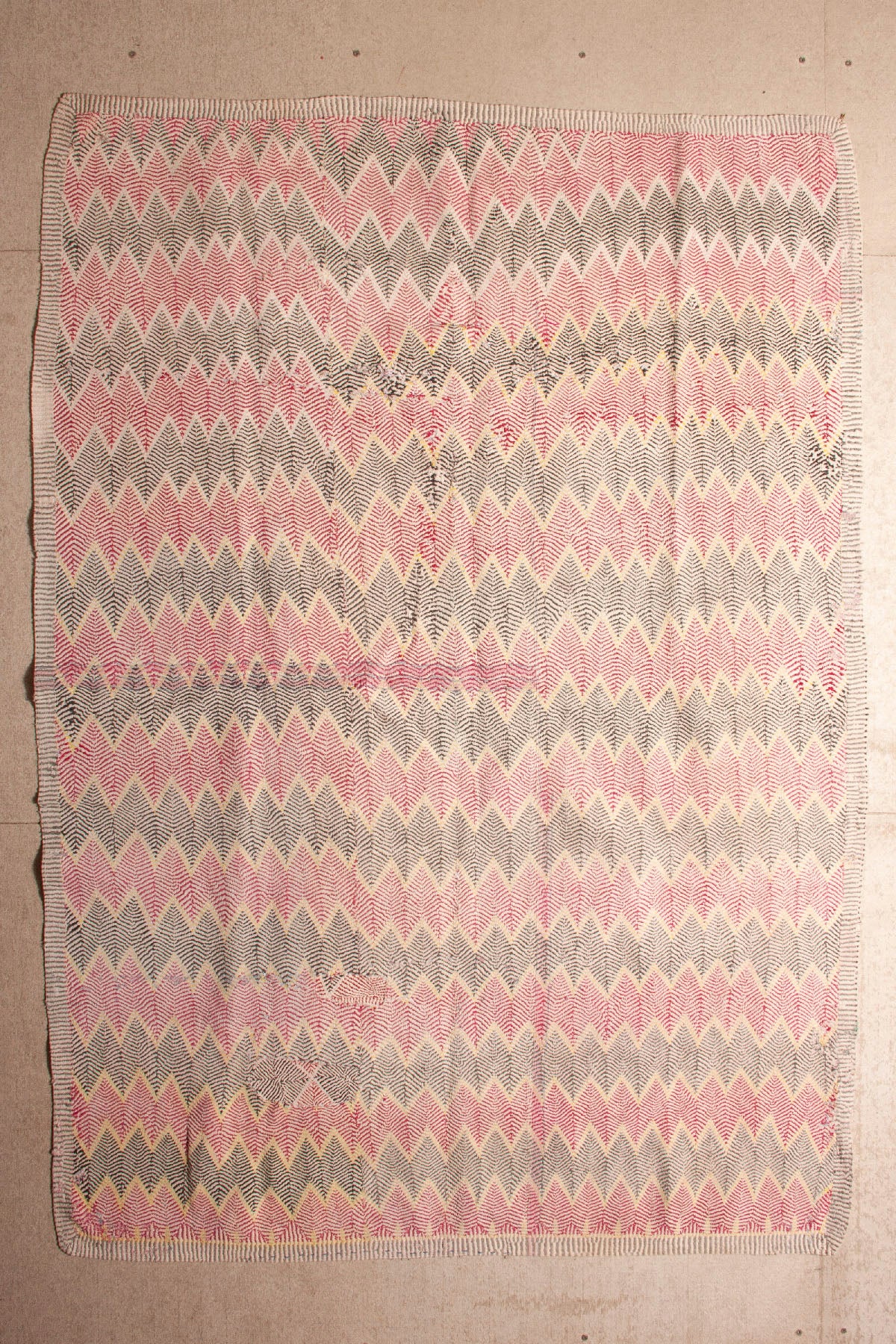 Vintage Dowry Kantha Blanket,