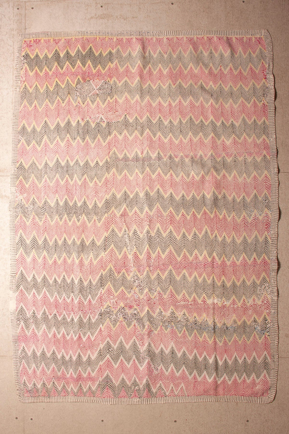 Vintage Dowry Kantha Blanket,