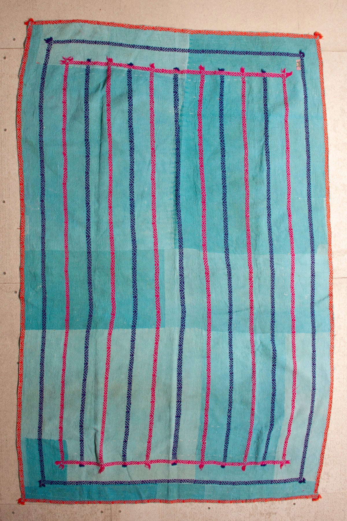 Vintage Dowry Kantha Blanket,