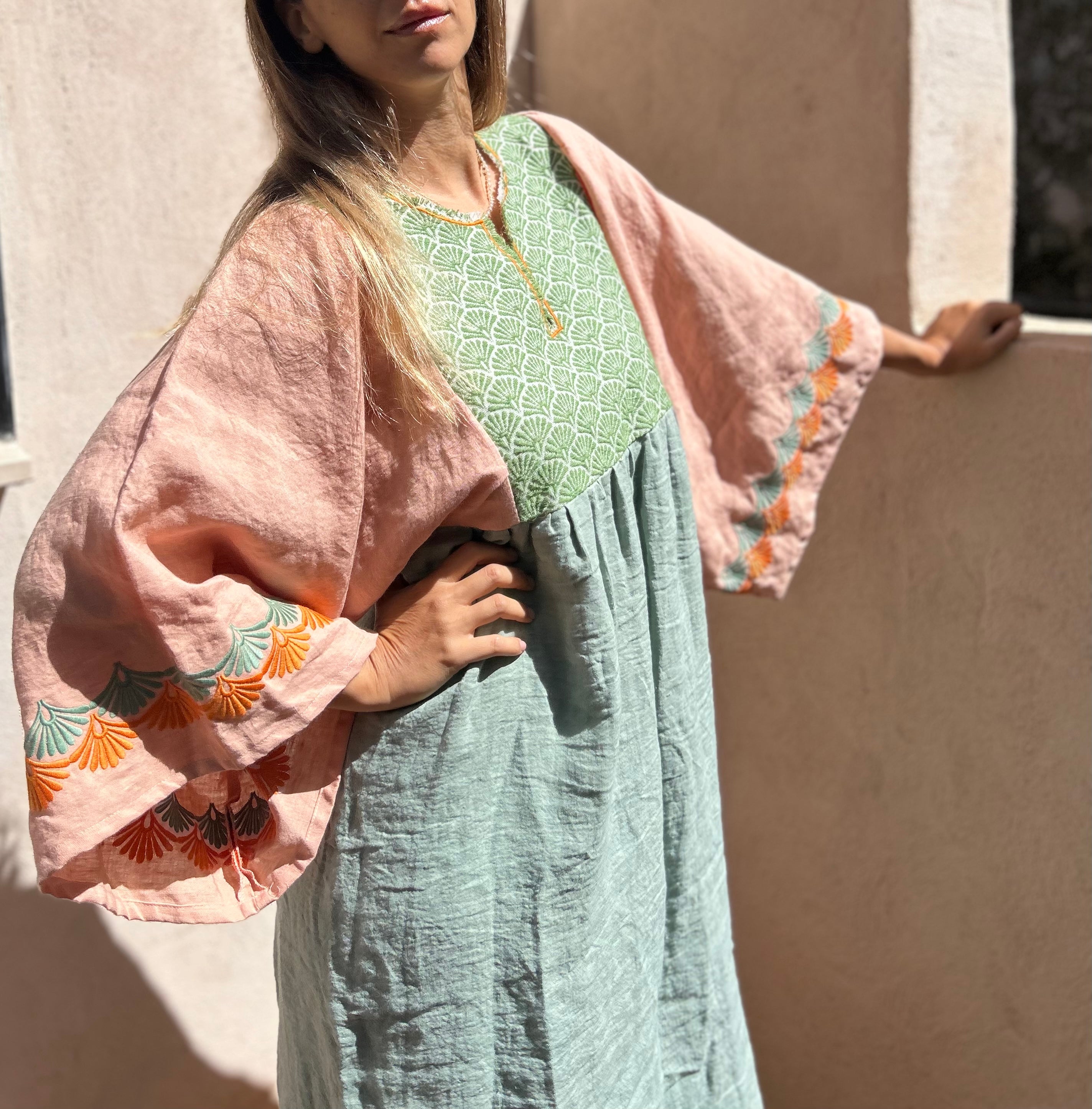 Nina Leuca Levante Long Dress - Rose