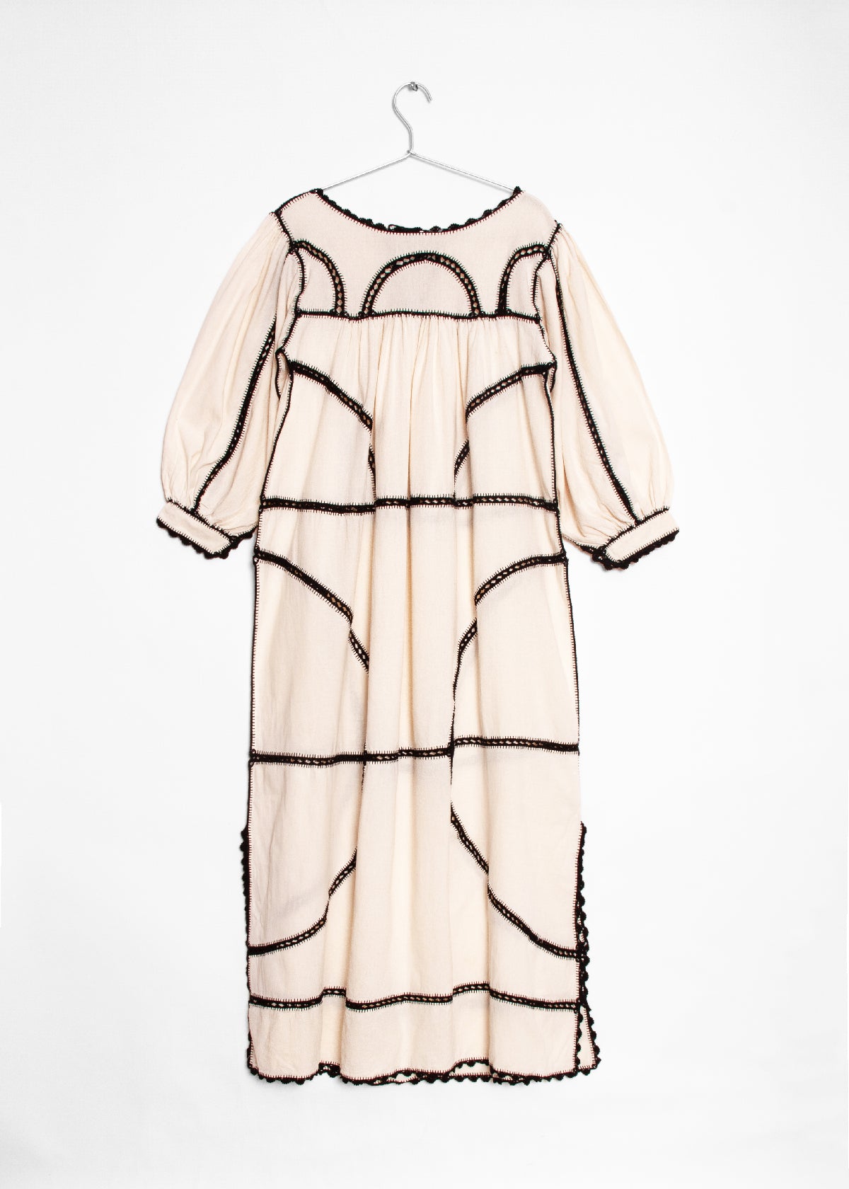 Montanita Long Dress - Black on Natural