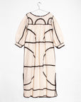 Montanita Long Dress - Black on Natural