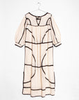 Montanita Long Dress - Black on Natural