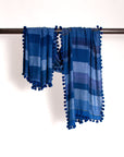 Dupatta Noor Special Shawl - Blue Stripes