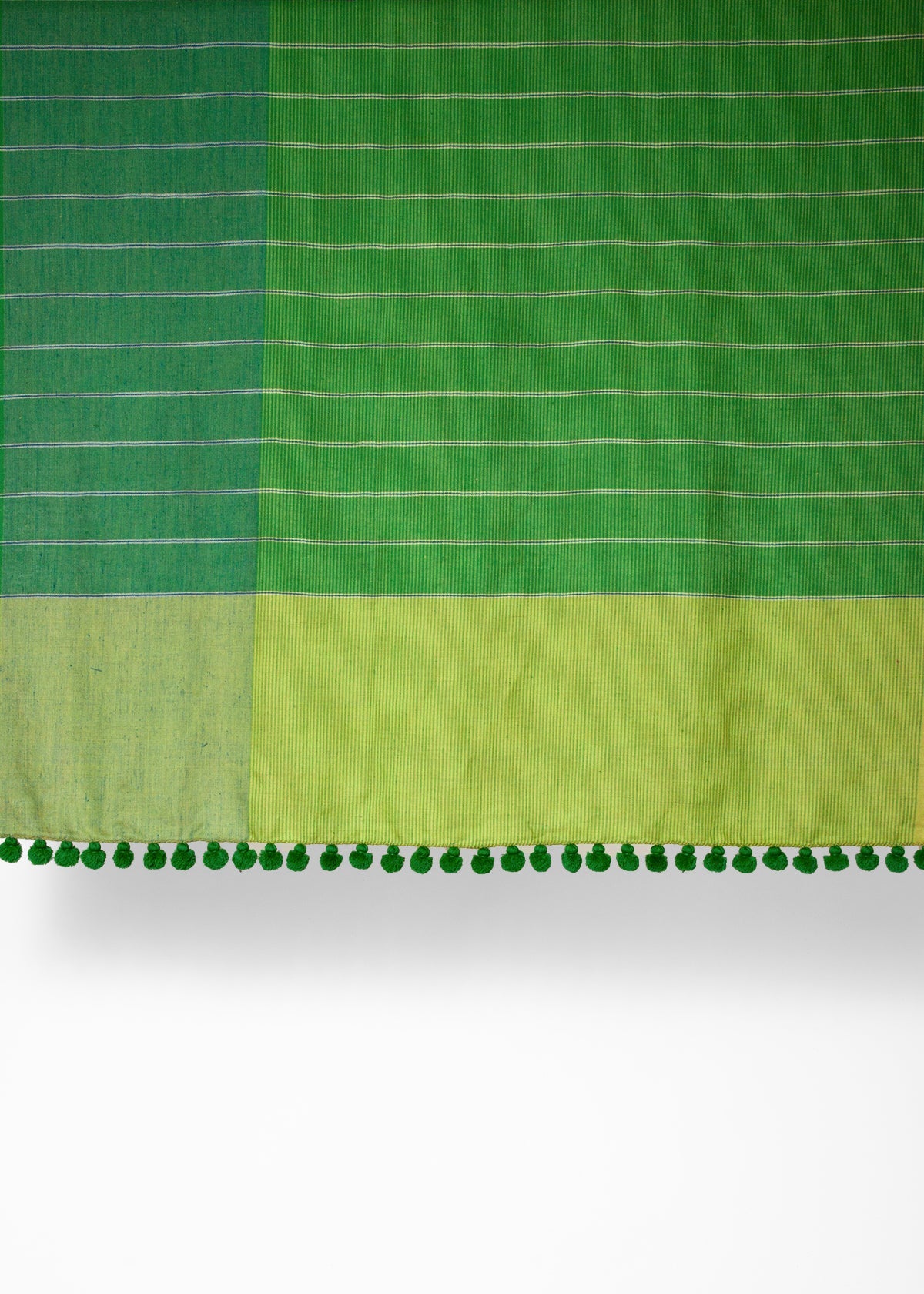 Dupatta Noor Special Shawl - Greens Multi Stripes