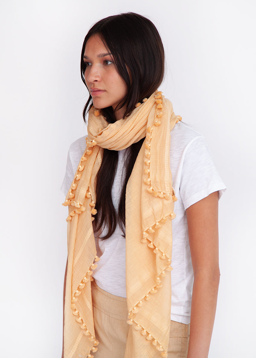 Dupatta Plain Shawl, Wheat