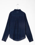 Rosa Double Stripe Top - Natural Indigo