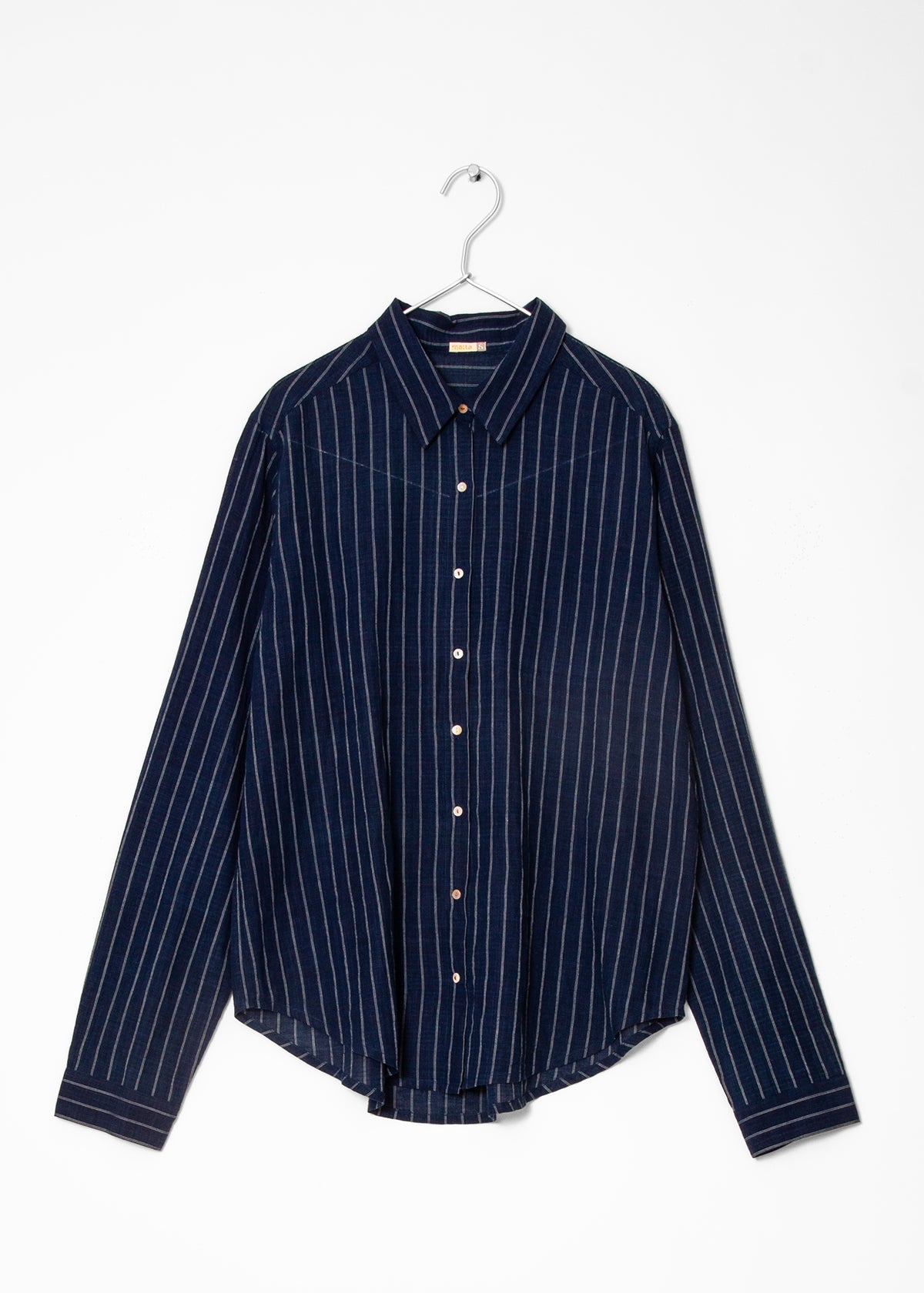 Rosa Double Stripe Top - Natural Indigo