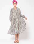 Yamini Tiger Dress, Grey