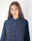 Rosa Double Stripe Top - Natural Indigo