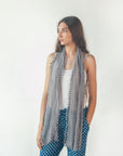 Dupatta Plain Scarf - Silver